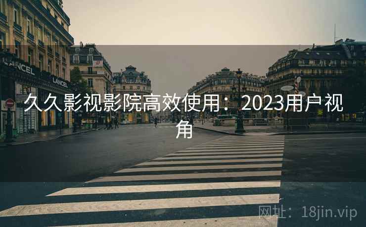 久久影视影院高效使用：2023用户视角