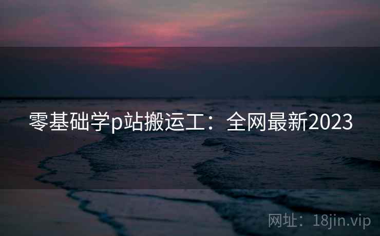 零基础学p站搬运工：全网最新2023