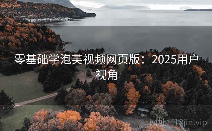 零基础学泡芙视频网页版：2025用户视角