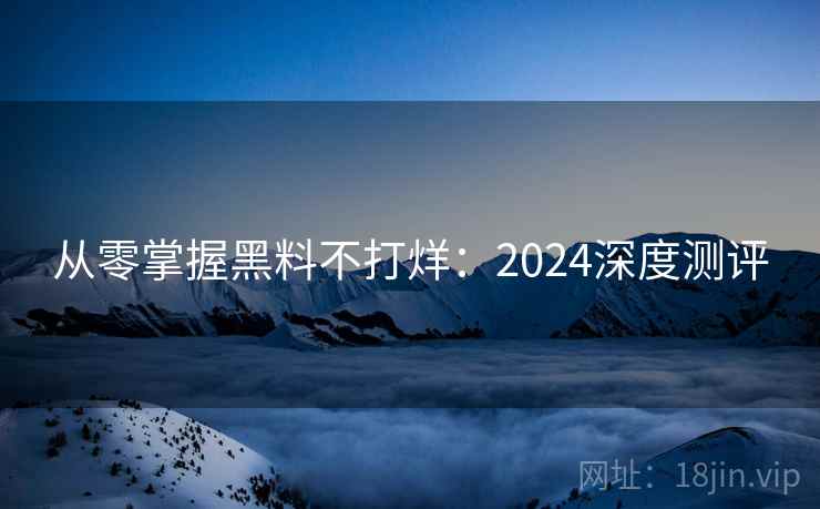 从零掌握黑料不打烊：2024深度测评