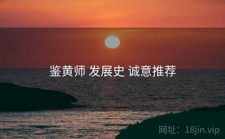 鉴黄师 发展史 诚意推荐