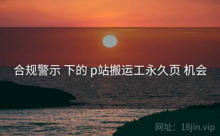合规警示 下的 p站搬运工永久页 机会