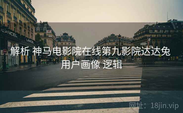 解析 神马电影院在线第九影院达达兔 用户画像 逻辑